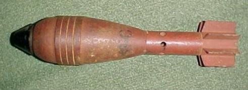 German WW2 5cm HE Mortar Bomb - Click Image to Close